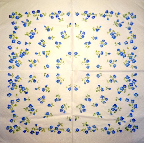 FB-111 Blumen Frühling - 3-lagig - WIDA - 35x35cm